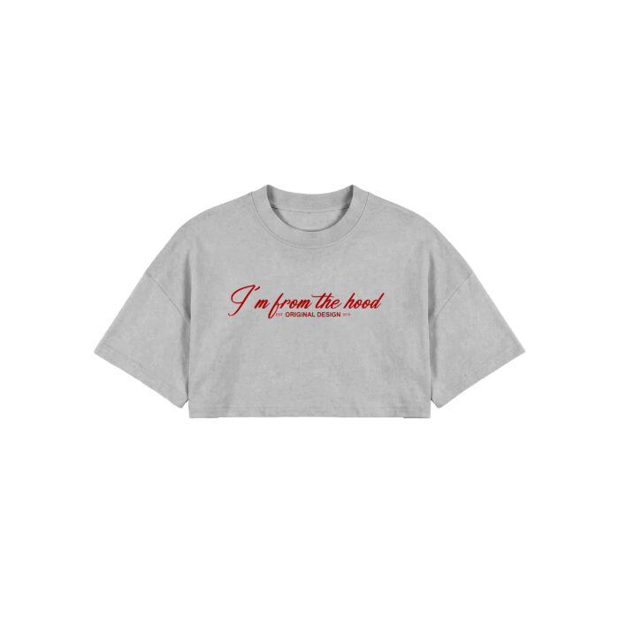 Crop Top Oversize My Hood Gris