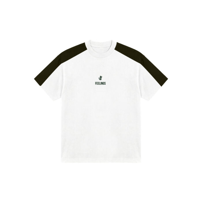Camiseta Feelings Verde y Blanca