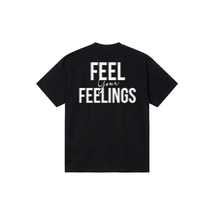 Camiseta Oversize Feelings Negra