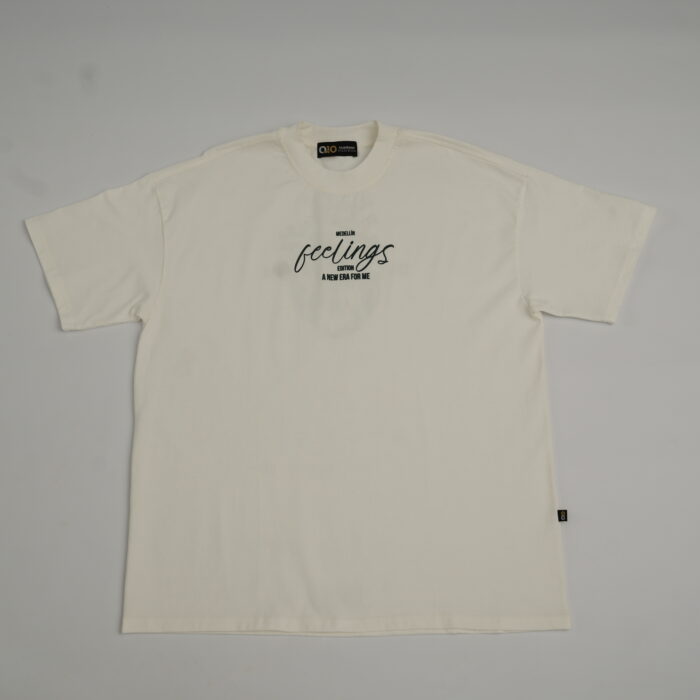 Camiseta Oversize Feelings Beige