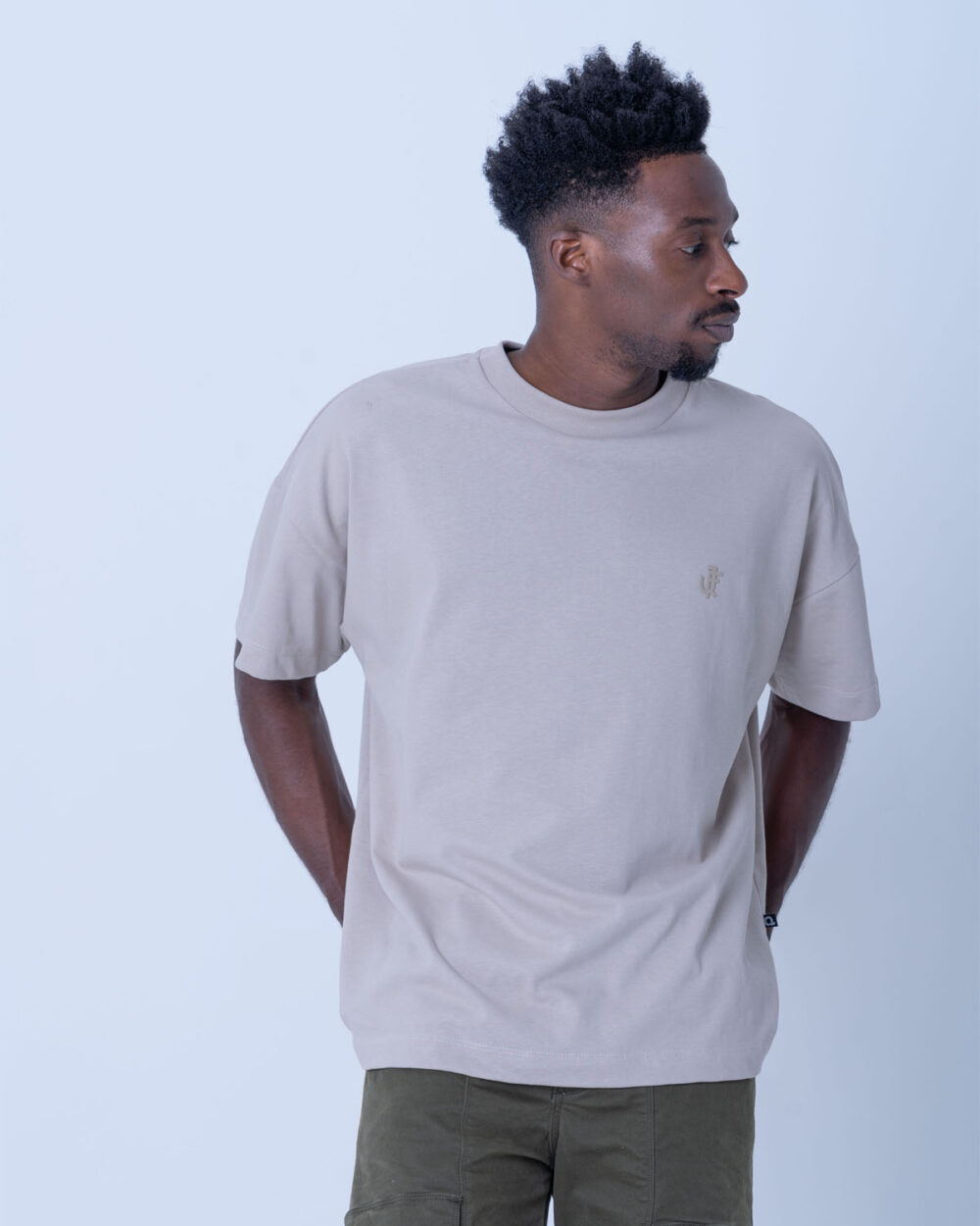 Camiseta Oversize Sol Designio Beige