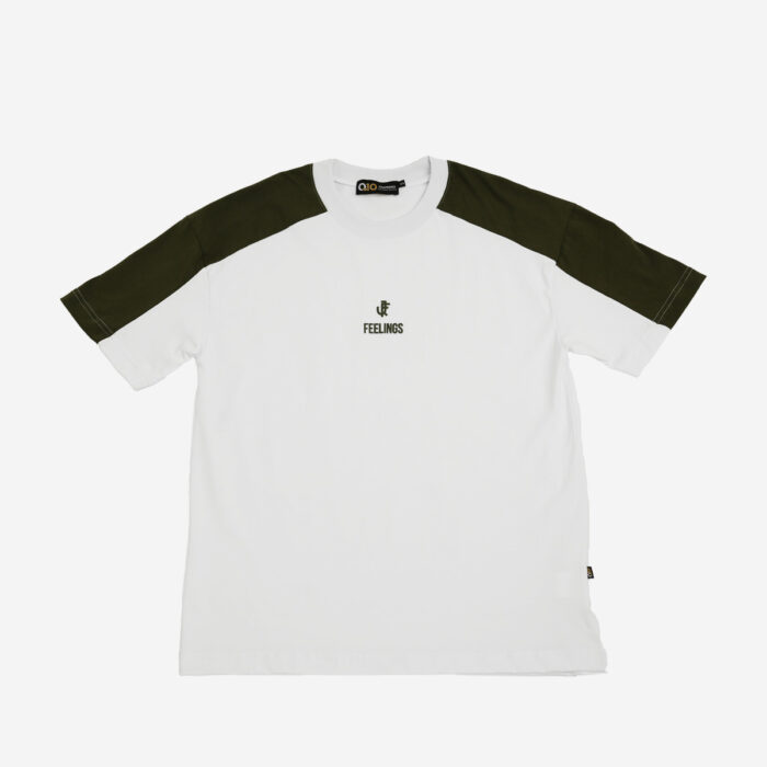 Camiseta Feelings Verde y Blanca
