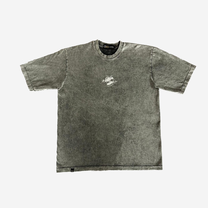 Camiseta Oversize Love The Process Efecto Lavado