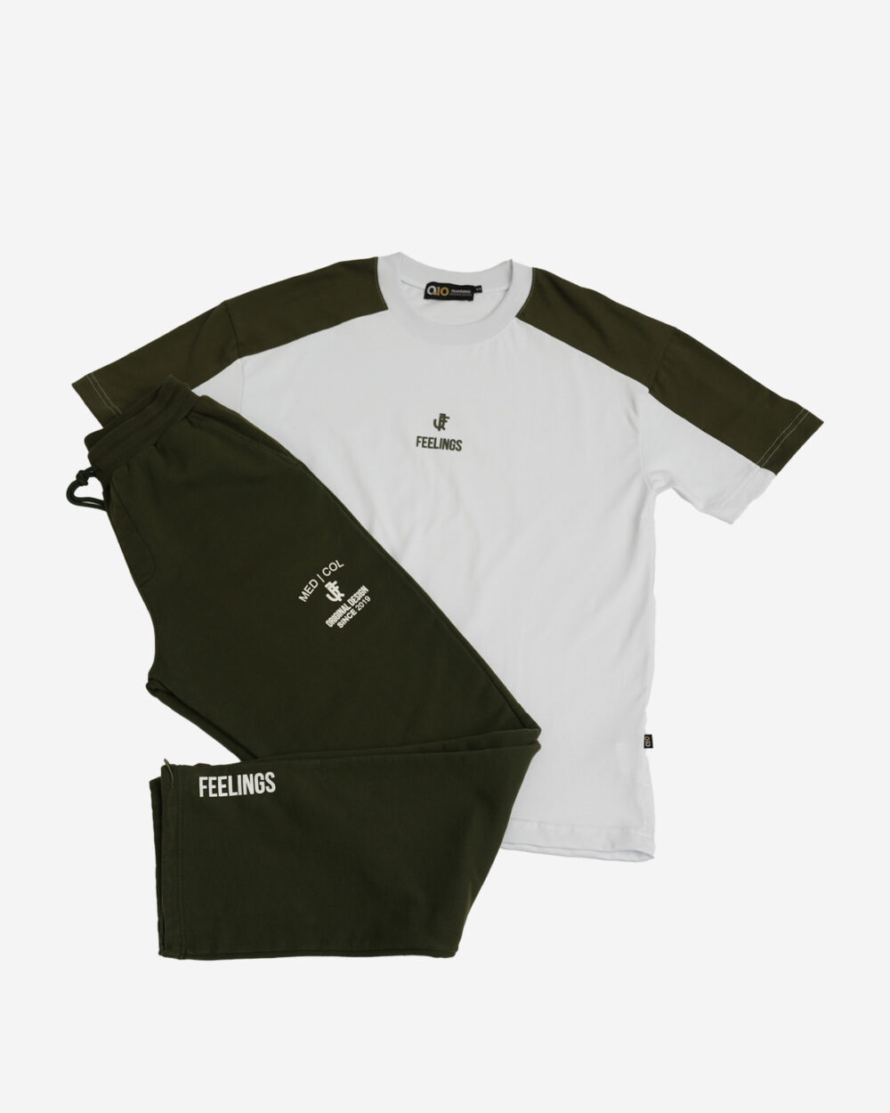 Camiseta Feelings Verde y Blanca - Imagen 3