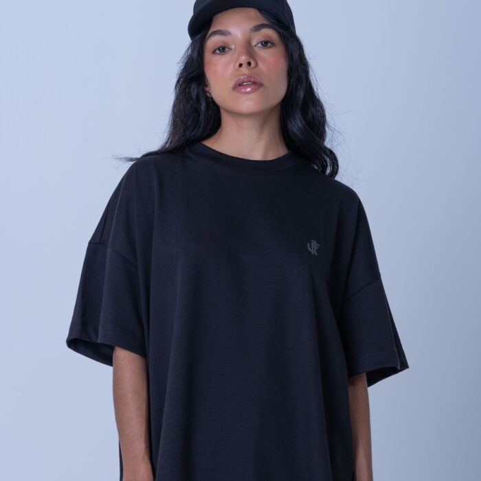 Camiseta Oversize Sol Designio Negro