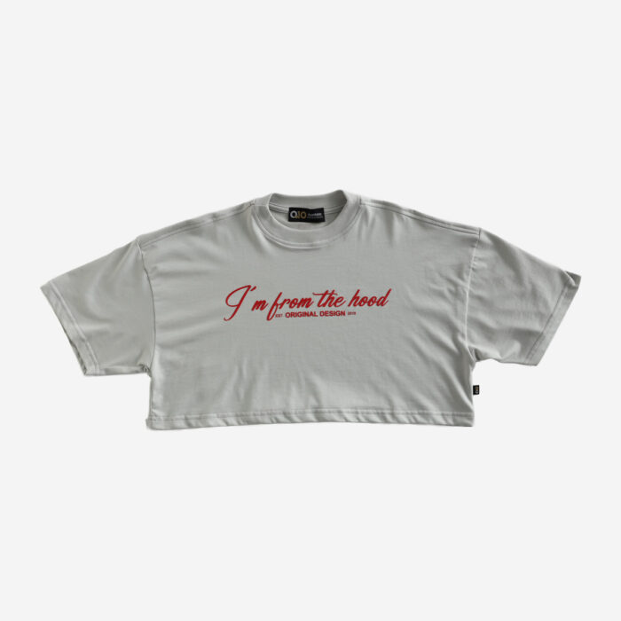 Crop Top Oversize My Hood Gris