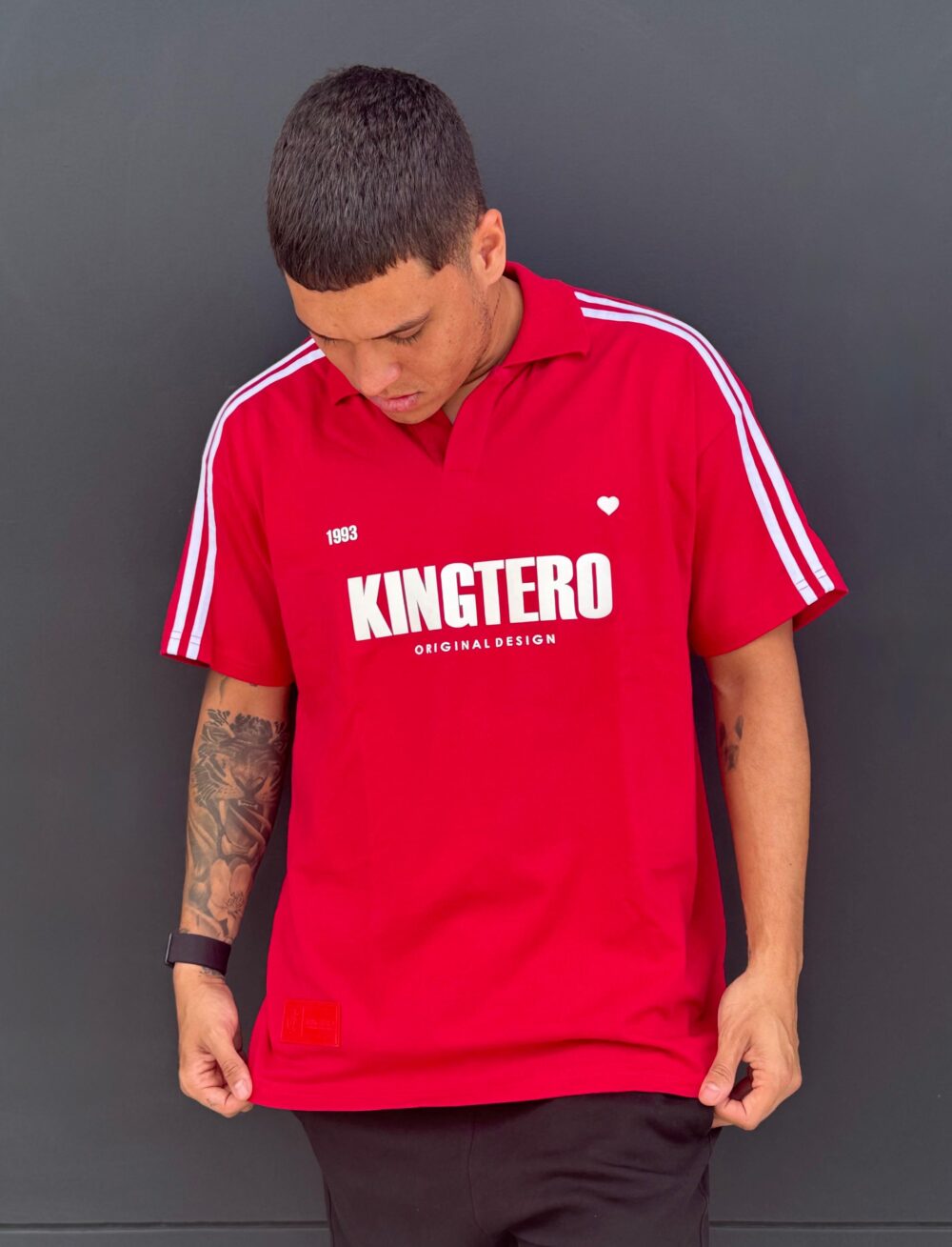 Polo Kingtero boxy fit Escarlata - Imagen 3