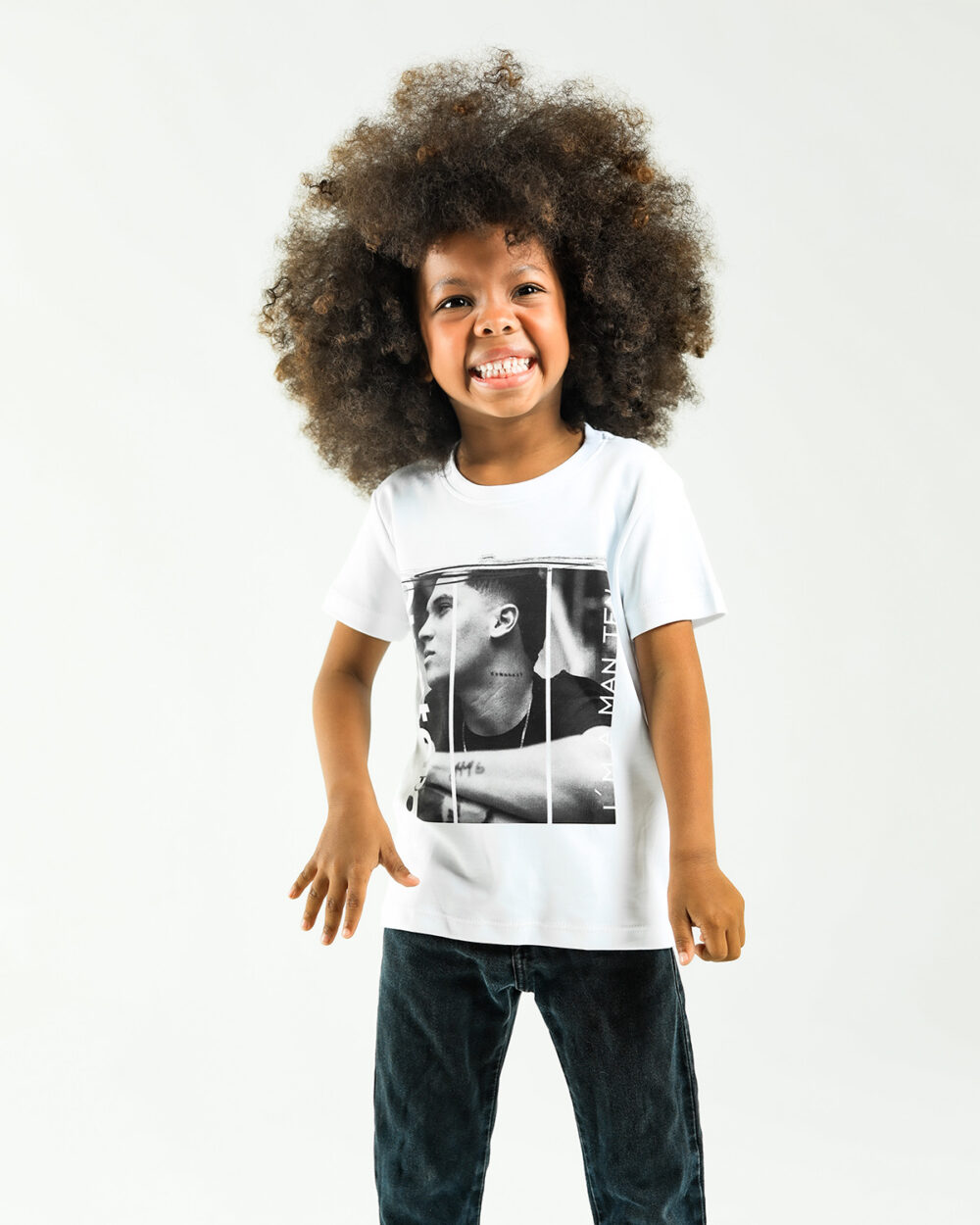 TSHIRT KIDS Q10 White - Imagen 4