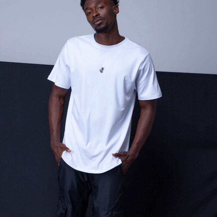 Camiseta Clásicos Q10 - Blanca logo negro